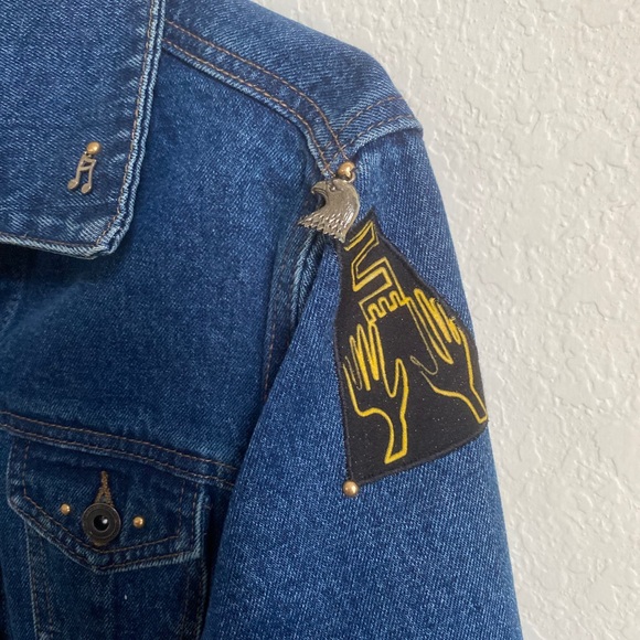 RK Kidd Art denim jacket JAZZ one of a kind - Picture 3 of 10